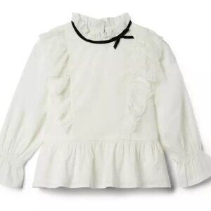 JANIE & Jack | Kid's Ruffle Bow Collar Top